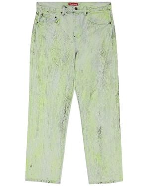 Supreme Crackle Regular Jeans Su26949" - Black