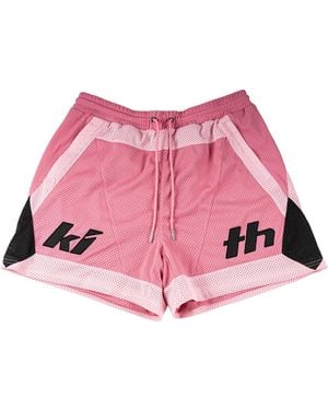 Kith Miami Mesh Turbo Short "Canna" Khm061393 693" - Pink