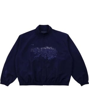 Travis Scott Cactus Jack By X Fragment X Nike Tokyo Windbreaker Zip Jacket Cpfm42" - Blue