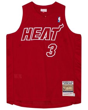 Mitchell & Ness Christmas Day Jersey "Nba Miami Heat 2012 Dwyane Wade" Ajy44975 Mhe12Dwascar" - Red