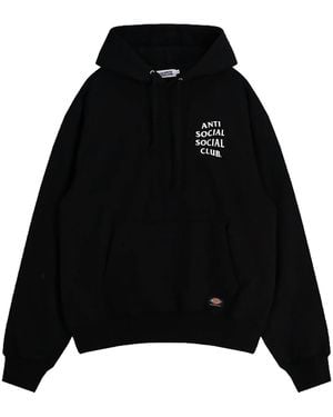 ANTI SOCIAL SOCIAL CLUB Assc Dickies Logo Hoodie Assc090" - Black