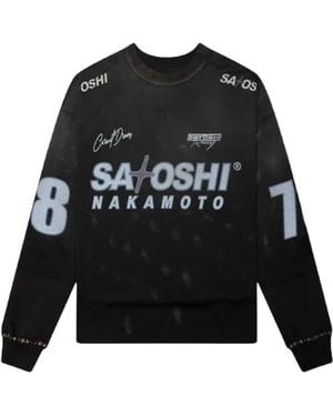 Satoshi Nakamoto Mesh Moto Jersey Sat034" - Black