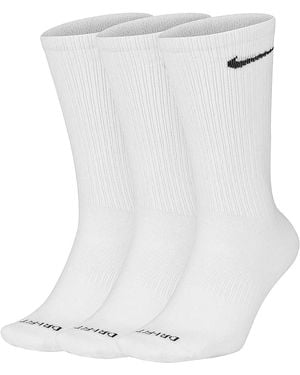 Nike Everyday Plus Lightweight Training Crew Socks (3 Pairs) Sx6891 100" - Black