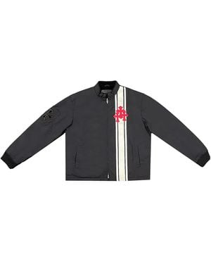 Chrome Hearts Cross Patch Cobra Racing Nylon Jacket Chrm0676" - Black