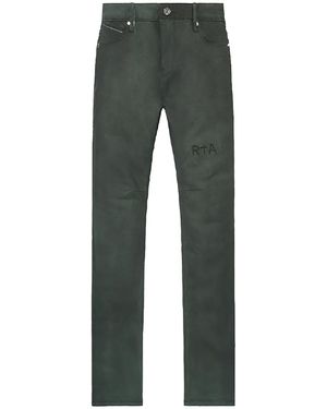RTA Bryant Skinny Jeans "Dusty Triple Cross" Mlfqd1085 B1205Dotcs" - Black