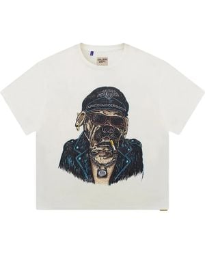 GALLERY DEPT. Oct Biker Dog T-Shirt "Light Archival" Gd102" - Black