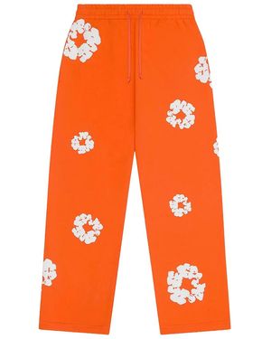 DENIM TEARS Cotton Wreath Baggy Joggers Dt449" - Orange