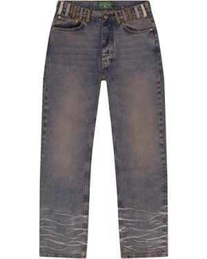 DENIM TEARS Destroyed Denim Jeans "Light" Dt1030" - Black