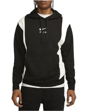 Nike Air Fleece Pullover Hoodie Summit" Fn7691 010" - Black