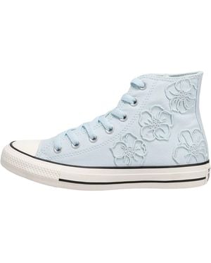 Converse All-Star Premium Embroidered Flowers High-Top A21409F" - Black