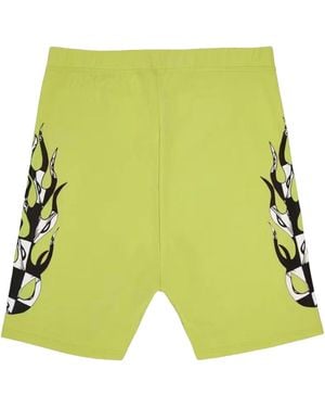 Chrome Hearts 99 Eyes Bike Shorts "Acidic" Chrm1058" - Green