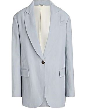 Brunello Cucinelli Relaxed Blazer "Powder" Brun1355" - Black