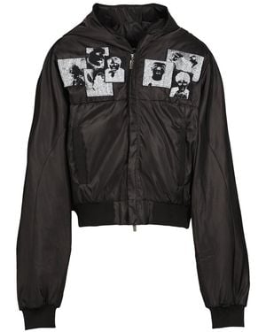 RIVINGTON Mentalists Bomber Jacket Ment Jk00 Blac" - Black