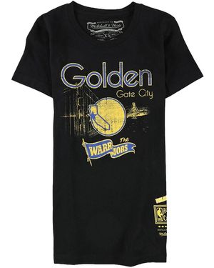 Mitchell & Ness Nba Wogate City Short Sleeve T-Shirt "Golden State Warriors - Black