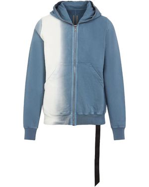 Rick Owens Gimp Hoodie "Toothpaste Degrade" Du01E3291 Fdeg 86D" - Blue