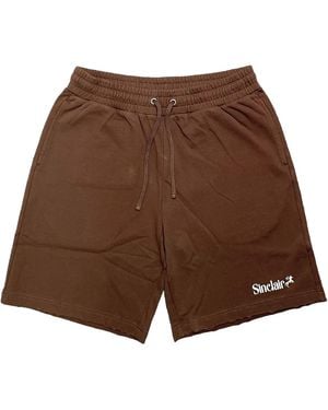 Sinclair French Terry Shorts Smb04 2 Brwn" - Brown
