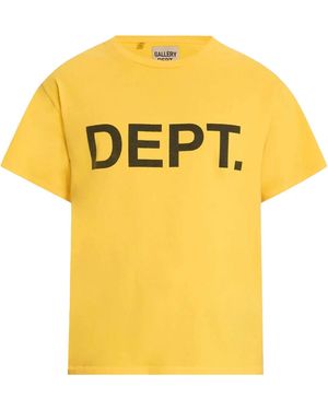GALLERY DEPT. Dept Logo T-Shirt Wm2Ltz1Q" - Yellow