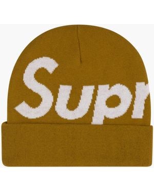 Supreme Big Logo Beanie "fw 19" - Yellow