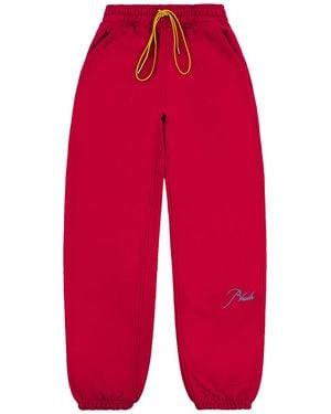Rhude Classique 2 Joggers "Riviera Sky" Rhss26Pa03012 6200" - Red