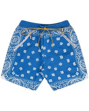 Rhude Bandana Shorts Rhss23Sh46009481 Marineblue"
