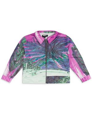 Who Decides War Coastline Leather Jacket 11300730030" - Black