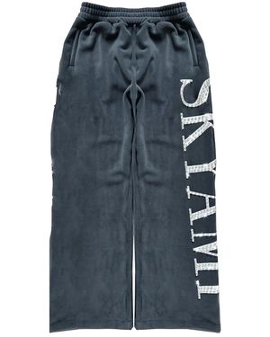 77 Studios Skyami Rhinestone Joggers 77S004" - Black