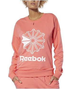 Reebok Classics French Terry Crew Sweatshirt "Bright Rose" Dt7245" - Black