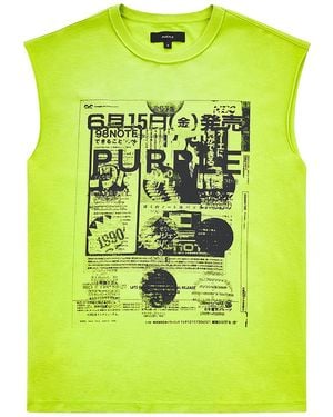 Purple Brand Good News Sleeveless T-Shirt P103 Talc325" - Green