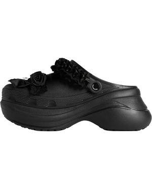 Balenciaga Crocs Mule Strap Trainers 720762 W0Fpa 1000" - Black