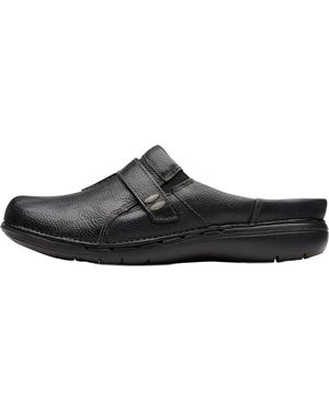Clarks Un Loop Ease Leather" 26174966" - Black