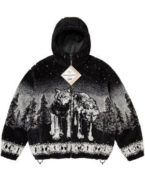 Supreme B.B. Simon Reversible Hooded Fleece Jacket "Fw25 - Black