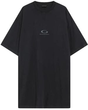 Balenciaga Oversized T-Shirt "Washed" 850345 Tvvk2 1041" - Black