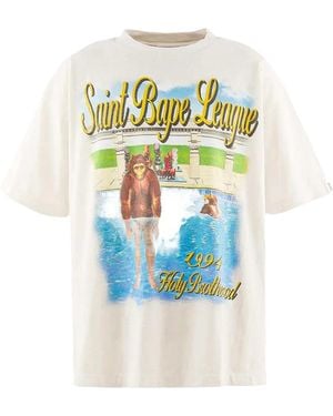 SAINT Mxxxxxx Pool Short Sleeve T-Shirt "Bape" Sm Mk1 0000 C35" - Black