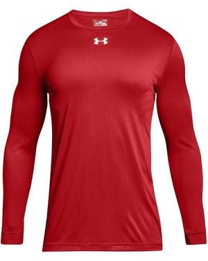 Under Armour Locker T-Shirt 2.0 Long Sleeve Shirt Metallic" 1305776 600" - Red