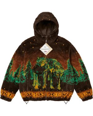 Supreme B.B. Simon Reversible Hooded Fleece Jacket "Fw25 - Green