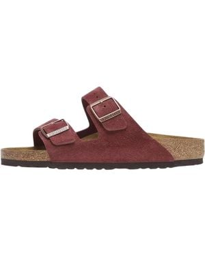 Birkenstock Arizona Suede Lether "Zinfandel" 1028353" - Brown