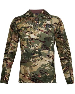 Under Armour Rut Fleece Hoodie "Forest 2.0 Camo 1343219 988" - Green