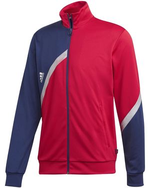 adidas Tan Club Home Track Jacket "Scarlet Team" Fs5047" - Red