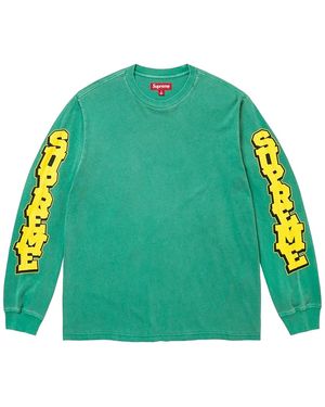 Supreme Cracked Sleeve Long Sleeves Top "Ss26 - Green