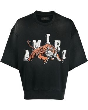 Amiri Tiger Logo Jumper Pf23Mjg017Brf 001" - Black