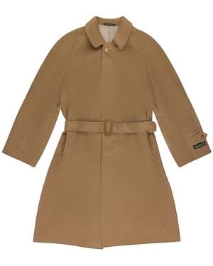 Aimé Leon Dore Balmacaan Coat Fw22Wj012 Camel" - Black