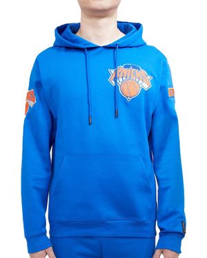 Pro Standard Nba New York Knicks Logo Blended Royal Hoodie Bnk551554 Ryl" - Blue
