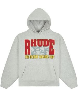 Rhude The Desert Decides Hoodie "Heather Rhfw26Ho01737 8615" - Black
