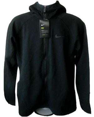 Nike Dri-Fit Showtime Basketball Full Zip Hoodie "Obsidian At3224 451" - Black