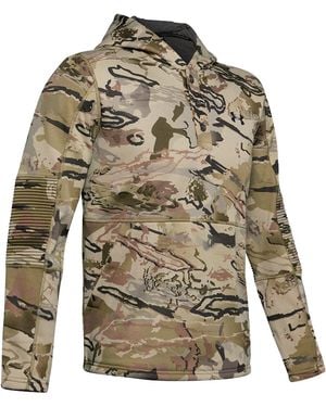 Under Armour Rut Fleece Hoodie "Barren Camo Afs 1343219 999" - Black