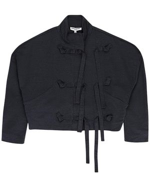 Opening Ceremony Wool Tie Knot Jacket 95 Ocy 0079" - Black