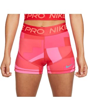 Nike Dri-Fit Pro Mid-Rise 3" Training Short "Bright" Fd0956 635" - Pink