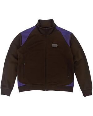 Sinclair Tech Logo Track Jacket Smt190 Brn" - Black