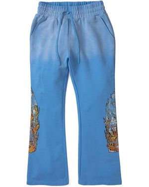 Who Decides War Faded Flame Glass Joggers U6Dv11Gx" - Blue