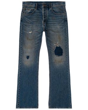 Bravest Studios Patchwork Denim Trousers Bs134" - Black